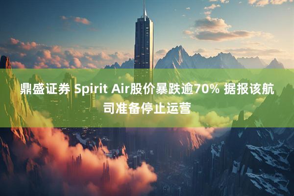 鼎盛证券 Spirit Air股价暴跌逾70% 据报该航司准备停止运营